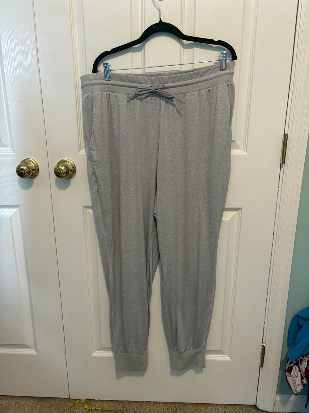 Athleta Light Gray Drawstring Jogger Pants